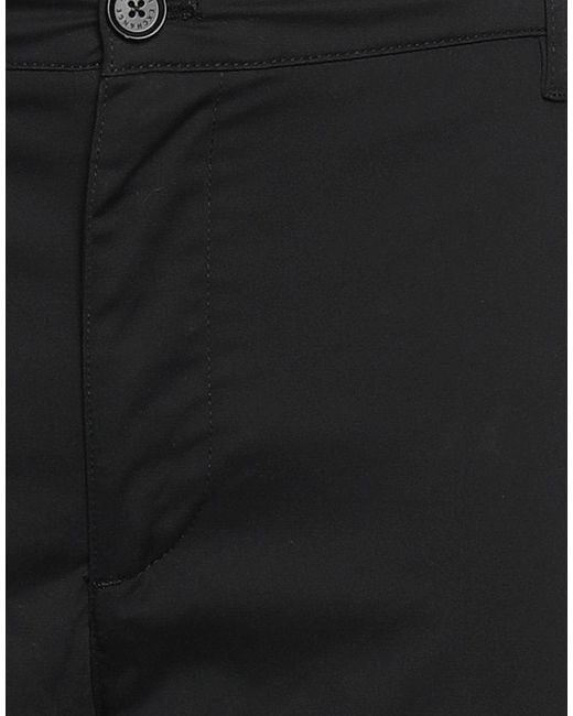 ARMANI EXCHANGE Black Tapered Fit Cotton-Blend Zipper Pants for men