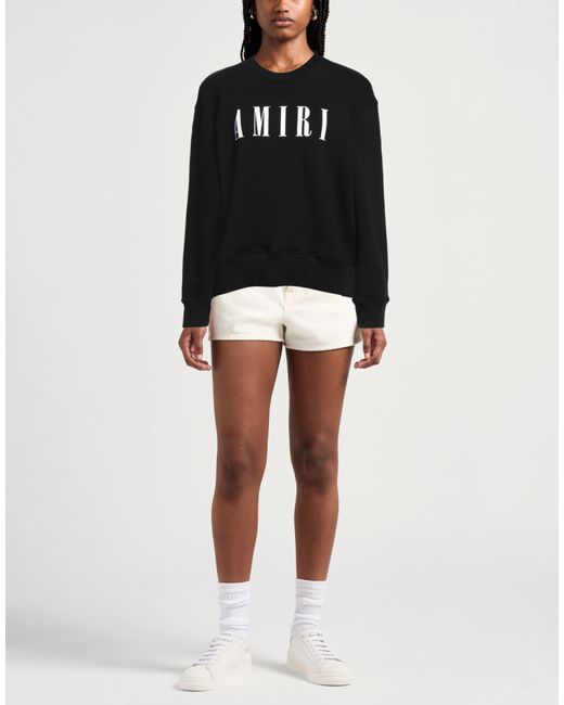 Amiri Black Sweatshirt Cotton