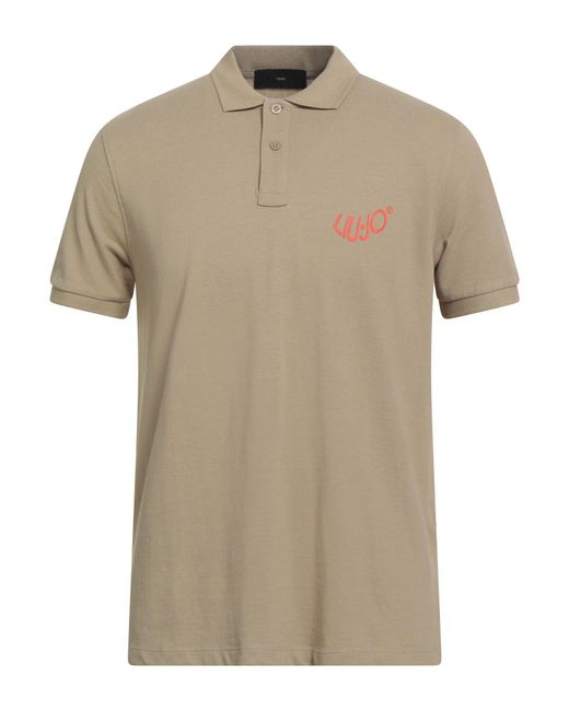 Liu Jo Natural Khaki Polo Shirt Cotton for men
