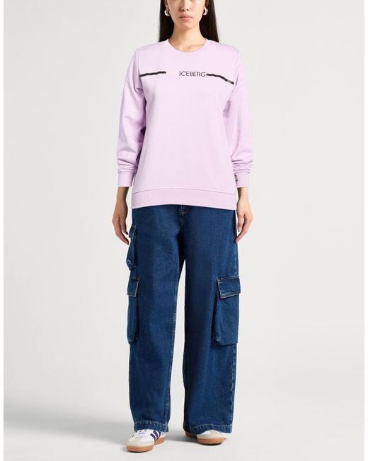Ice Iceberg Pink Sweatshirt Cotton