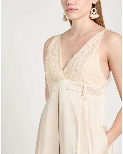 Alysi Natural Jumpsuit Viscose, Linen, Polyester