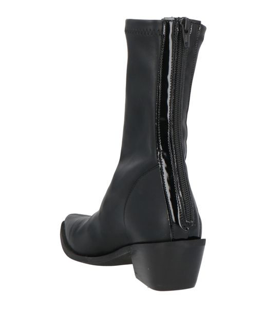 Chiarini Bologna Black Ankle Boots Textile Fibers
