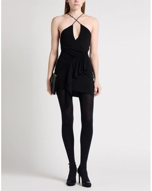 Alexandre Vauthier Black Mini Dress Viscose, Elastane