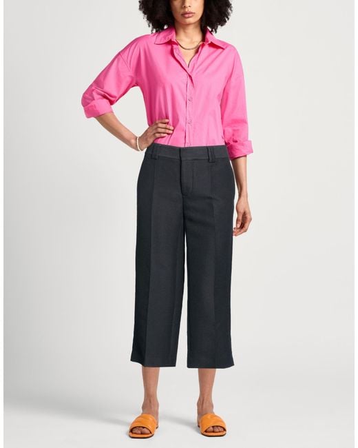 DSquared² Blue Pants Cotton, Silk, Polyamide