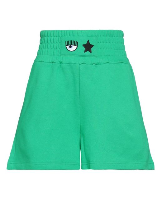 Chiara Ferragni Green Shorts & Bermuda Shorts