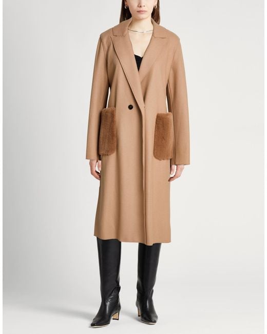 Marella Natural Coat Wool, Polyamide