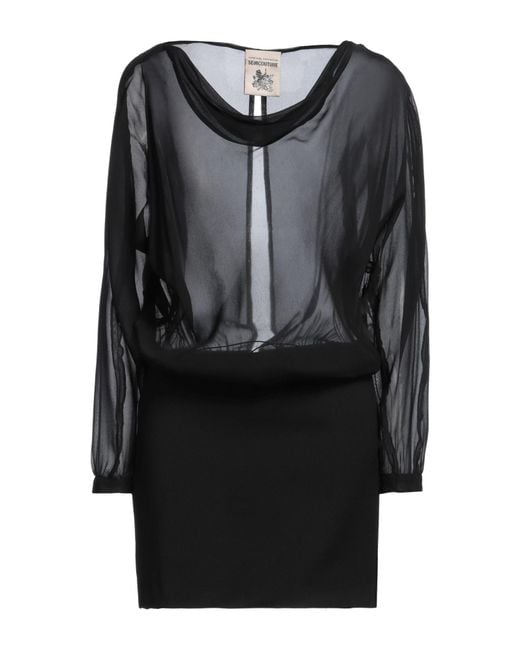 Semicouture Black Mini Dress
