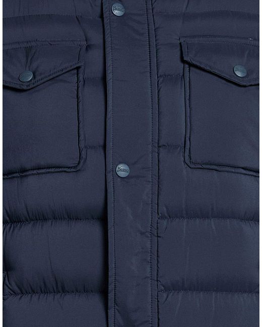 Herno Blue Midnight Puffer Polyamide, Polyurethane for men