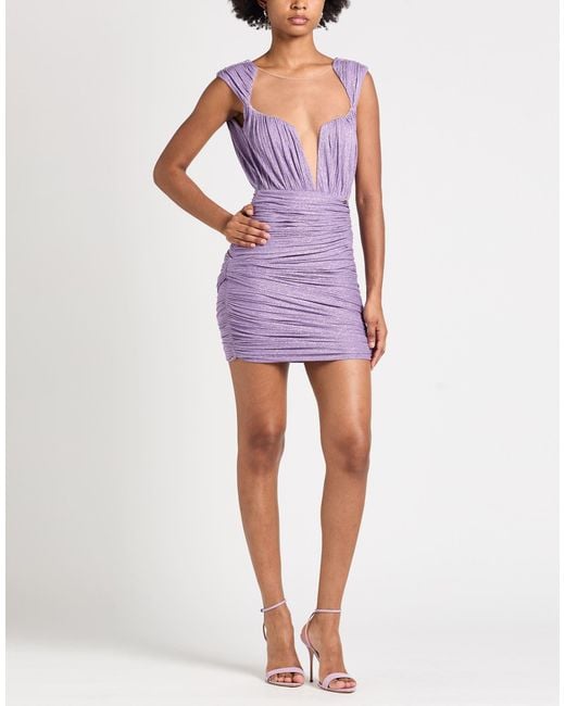 Elisabetta Franchi Purple Mini Dresses