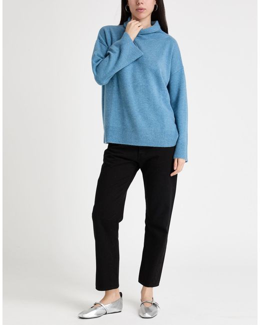 Aspesi Blue Turtlenecks