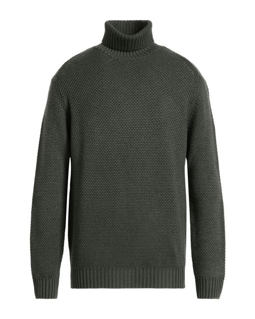 Fradi Green Turtleneck Virgin Wool for men