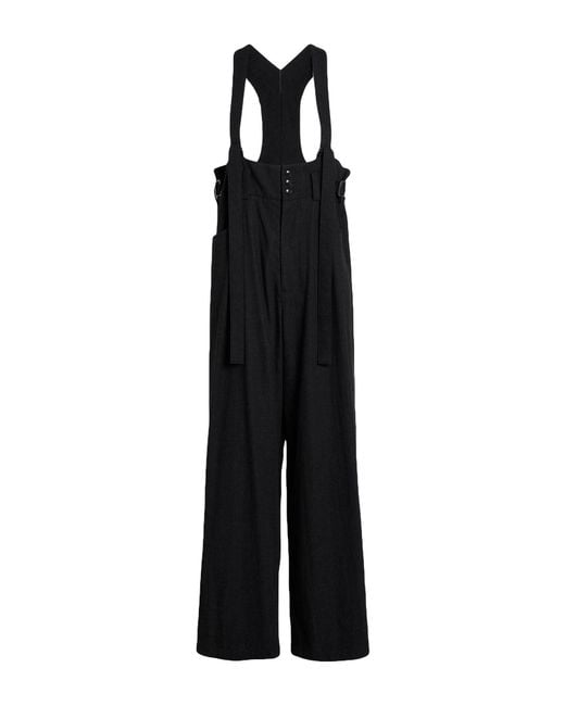 Yohji Yamamoto Black Overalls Cotton