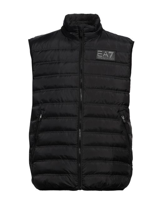 EA7 Gilet in Black for Men Lyst UK