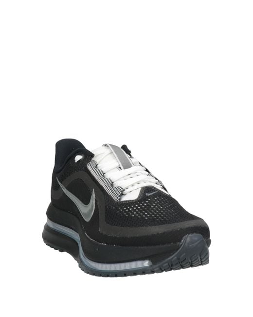 Nike Black Sneakers Textile Fibers, Synthetic Material for men