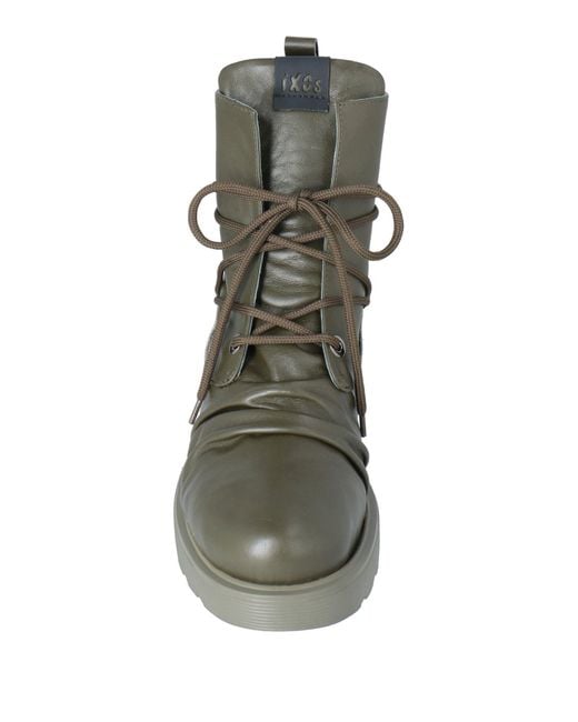 Ixos Green Ankle Boots