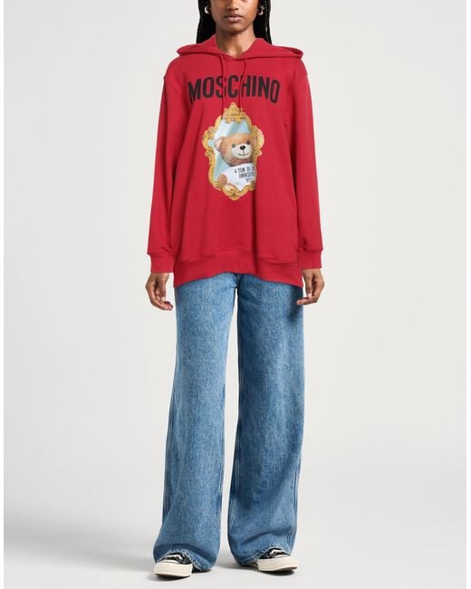 Moschino Red Sweatshirt