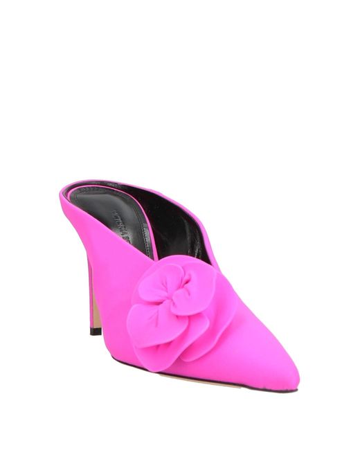 Victoria Beckham Pink Mules & Clogs Lycra