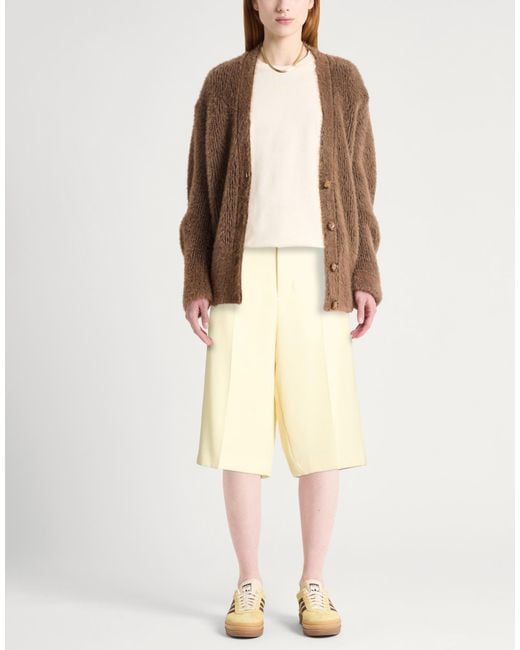 AMI Natural Shorts & Bermuda Shorts Virgin Wool