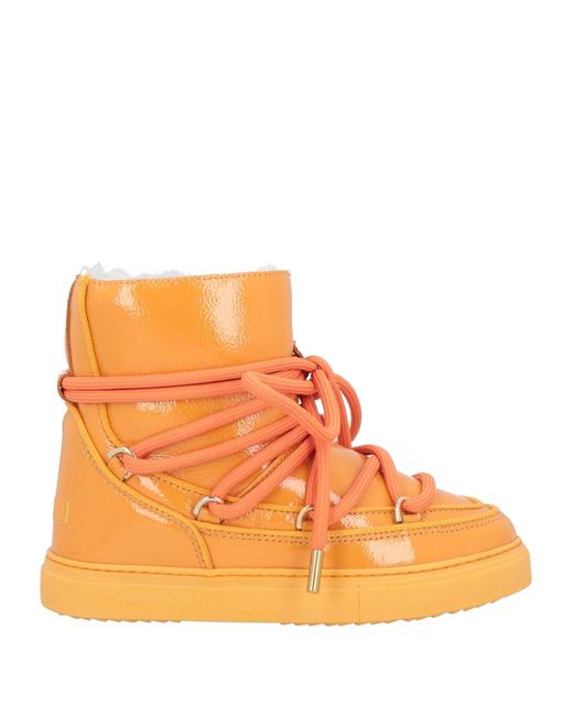 Inuikii Orange Ankle Boots