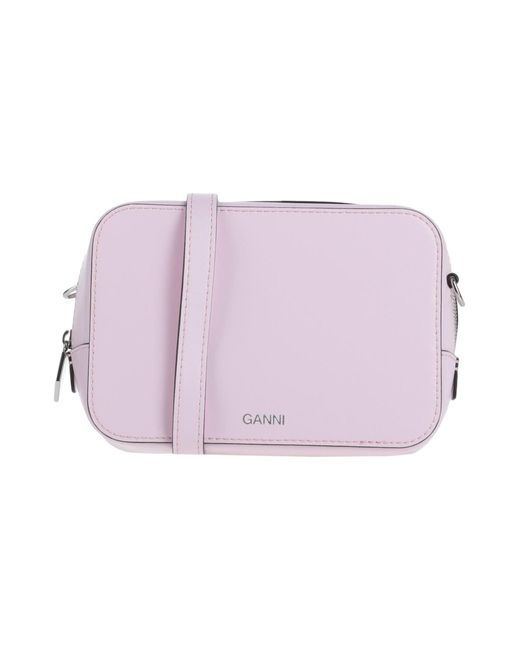 Ganni Leather Crossbody Bag in Light Pink (Pink) Lyst