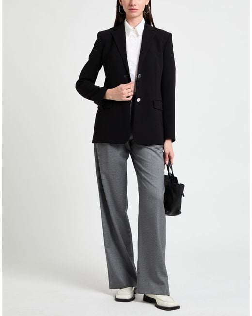 Theory Black Blazer Triacetate, Polyester
