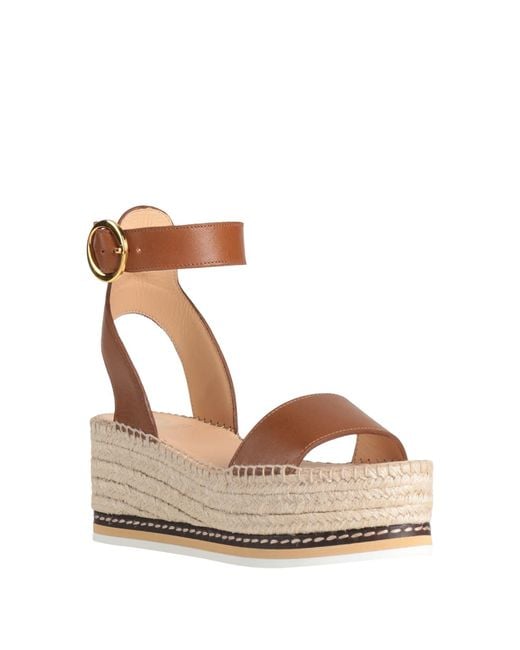Odissi Brown Espadrilles Calfskin