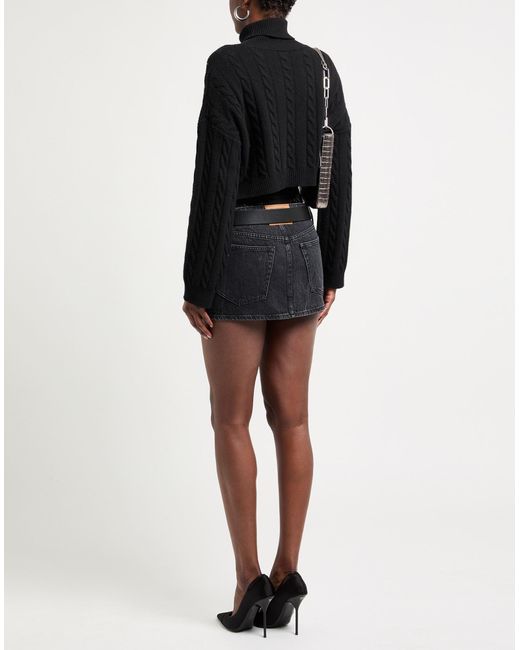 Alexander Wang Black Jeansrock