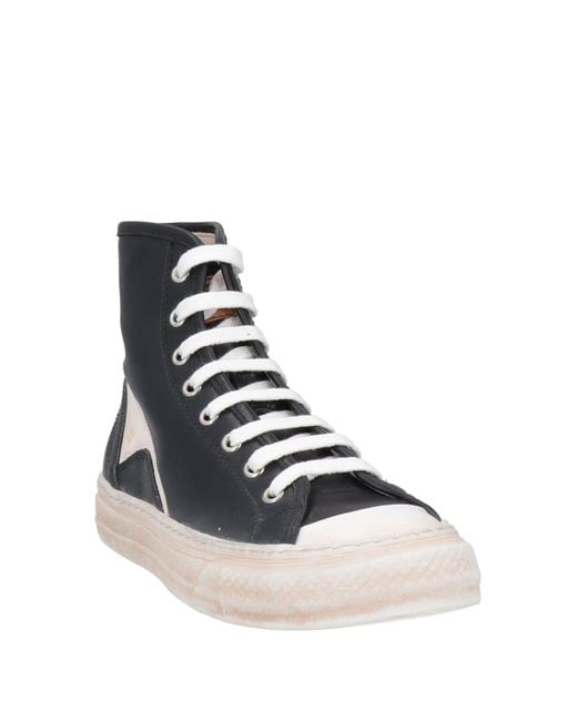 Moma Black Sneakers Leather