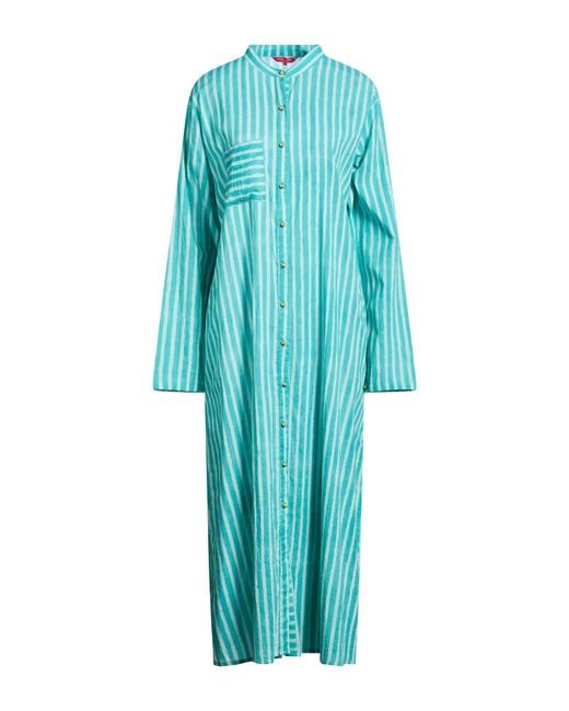 Lisa Corti Blue Midi Dress Cotton