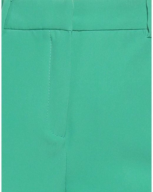 Marella Green Pants Polyester, Elastane