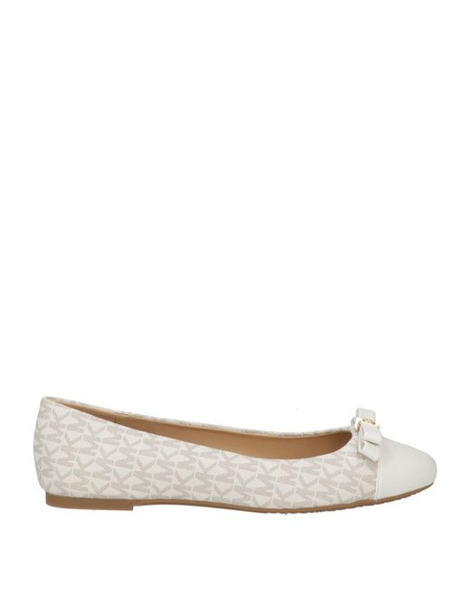 MICHAEL Michael Kors White Ballerina