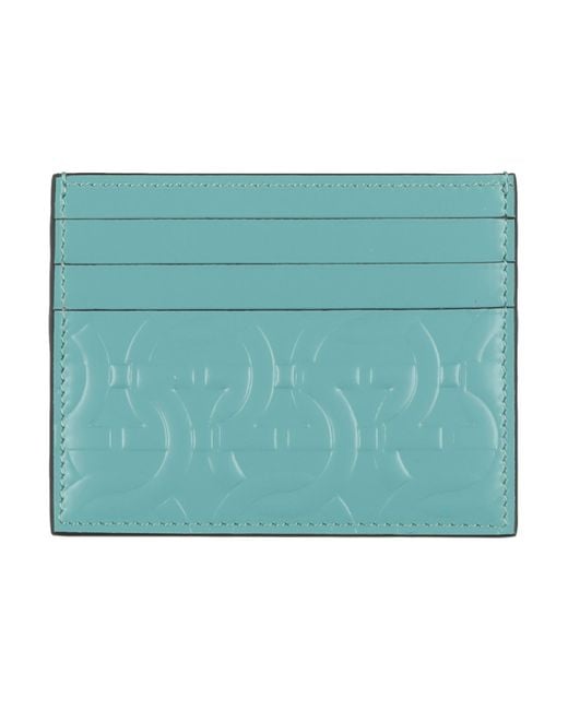 Ferragamo Blue Sky Cardholder Calfskin for men