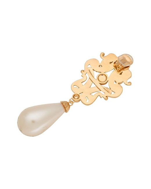 Moschino Metallic Ohrring