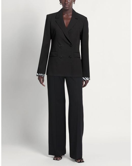 RUE DU BAC Black Blazer Polyester, Viscose, Elastane