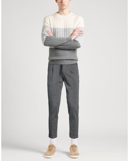Barbati Gray Pants Viscose, Polyamide, Elastane for men