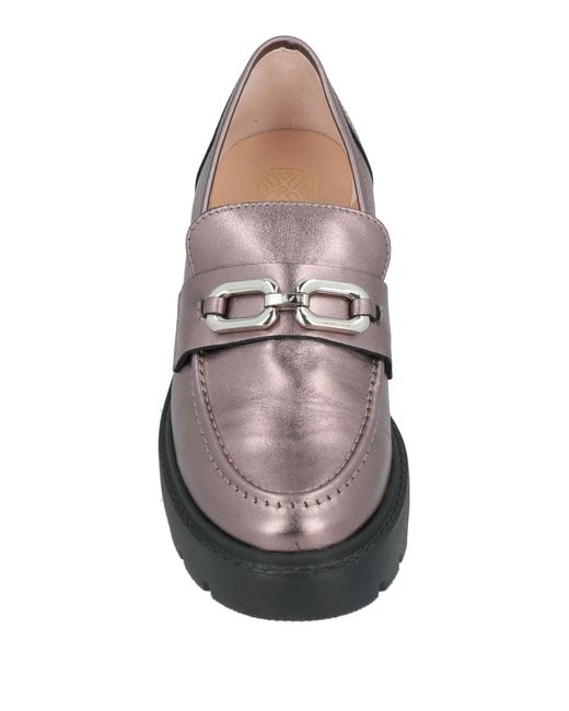 Unisa Gray Loafers Calfskin