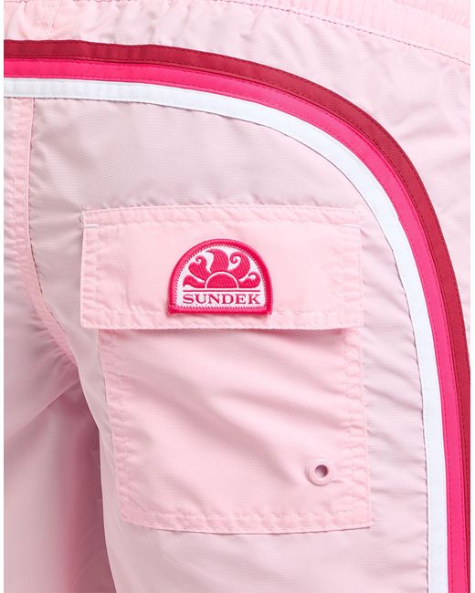 Sundek Pink Swim Trunks for men