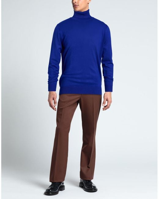 GRIFFAI Blue Turtleneck for men
