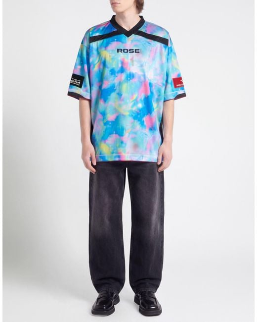 Martine Rose Blue Azure T-Shirt Polyester for men