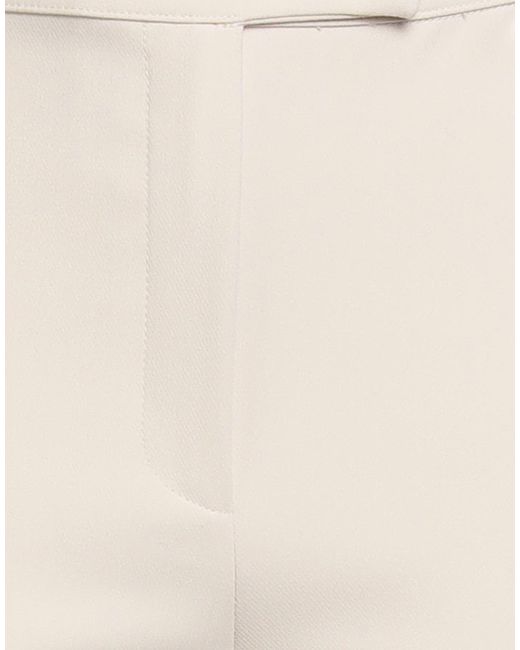 Caractere White Pants Polyester, Viscose, Elastane