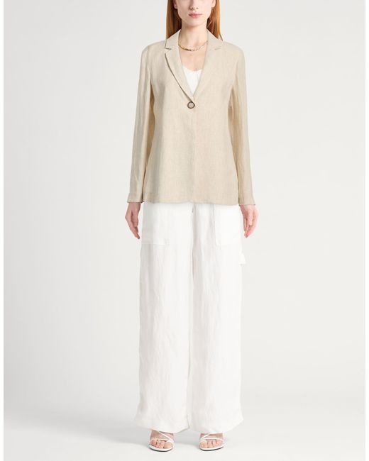 Maliparmi Natural Blazer Linen
