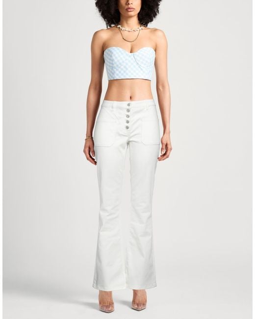 Courreges White Jeans Cotton, Elastane