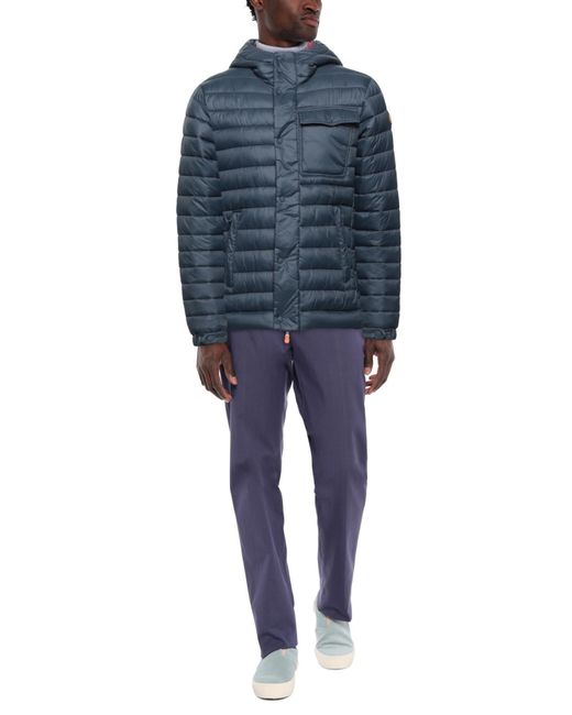 Save The Duck Blue Down Jacket for men