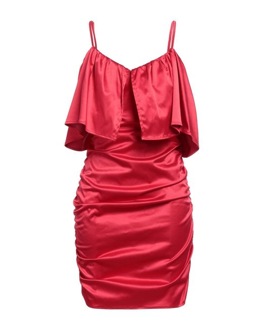Haveone Red Mini Dress
