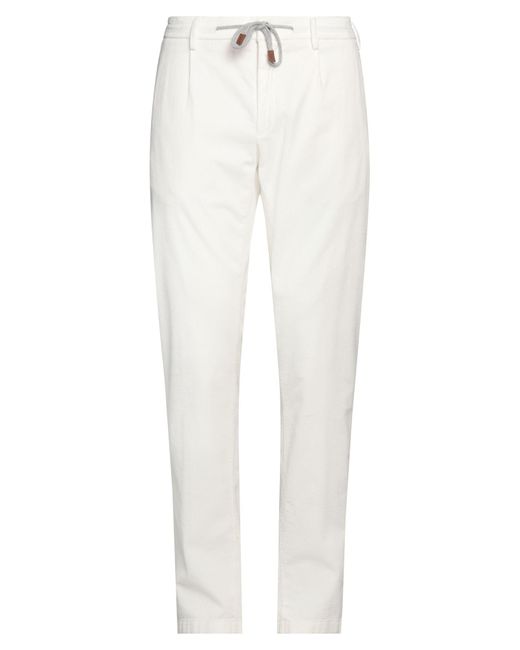Eleventy White Trouser for men