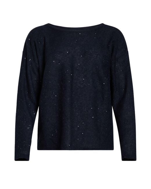 Gentry Portofino Blue Midnight Sweater Alpaca Wool, Mohair Wool, Viscose, Polyamide, Polyester