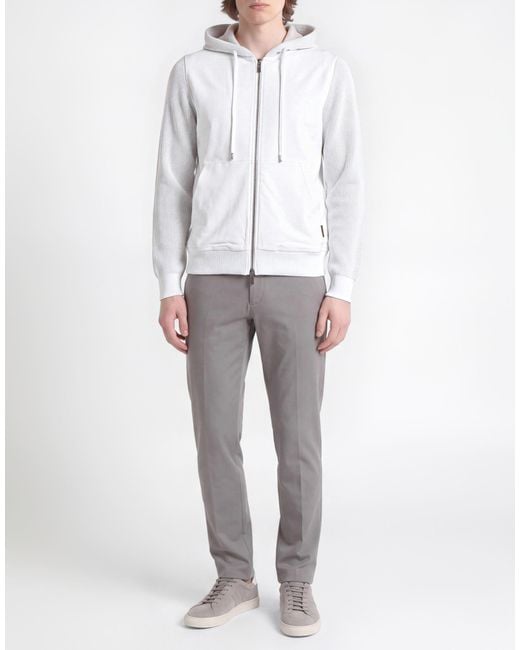 Moorer White Sweatshirt Viscose, Polyamide, Elastane for men