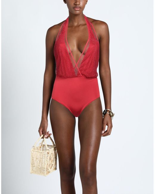 Twin Set Red One-piece Swimsuit