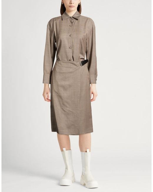 Paul & Joe Natural Midi Dress Virgin Wool, Elastane