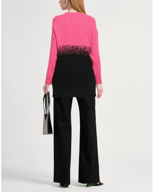 Gaelle Paris Pink Fuchsia Sweater Acrylic, Polyamide, Viscose, Wool